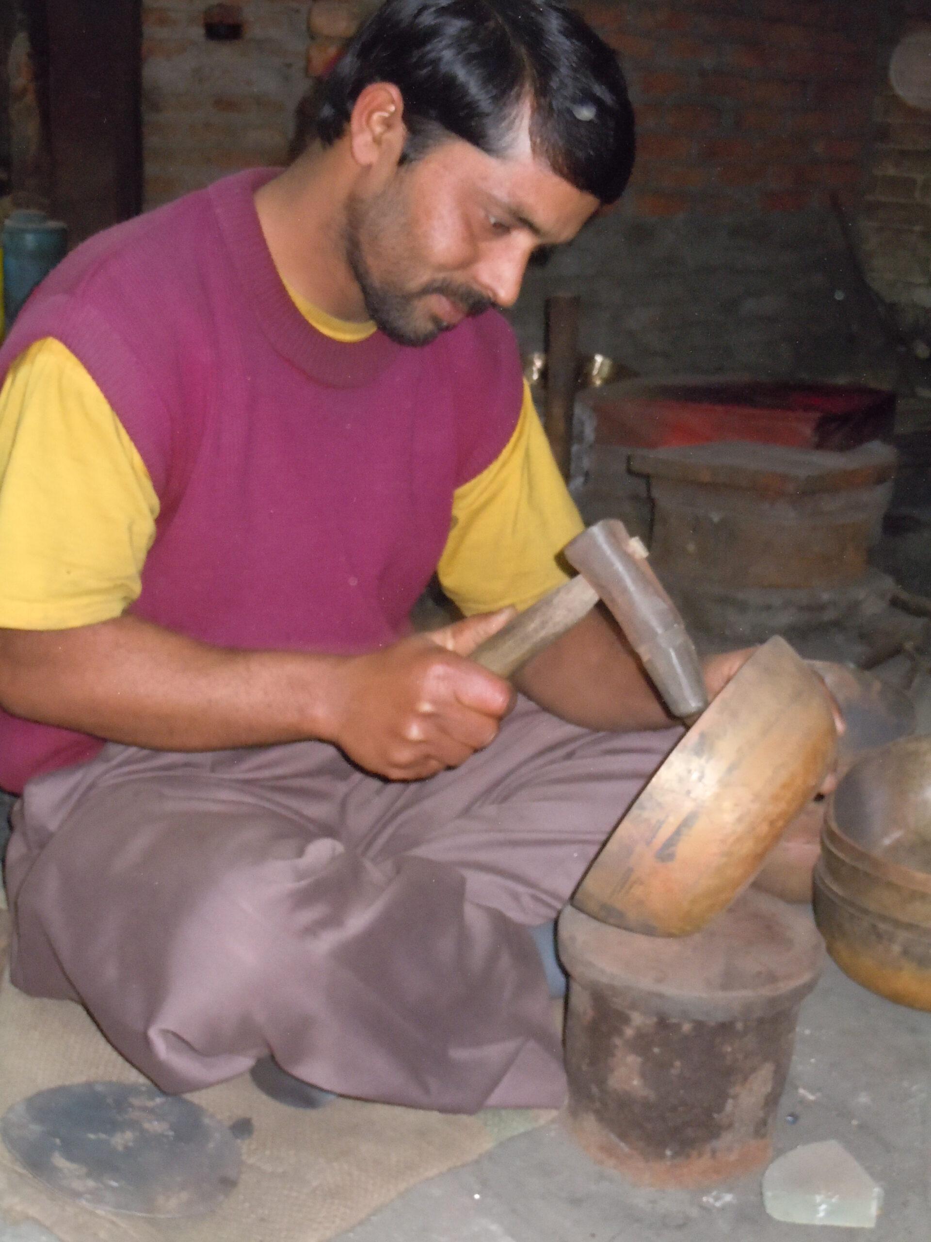 Fabrication d'un bol tibétain chantant